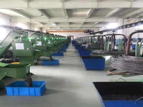 More than 130 cold forging machines. More than 130 cold forging machines.
