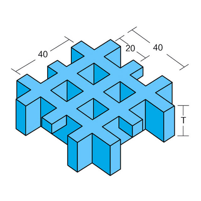 20×20/40×40Cross groove micropore