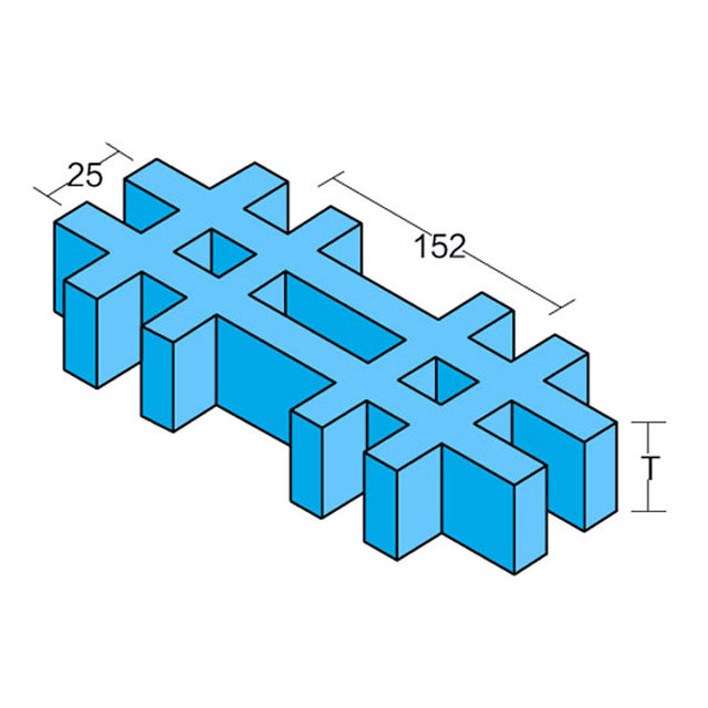 25×152tread