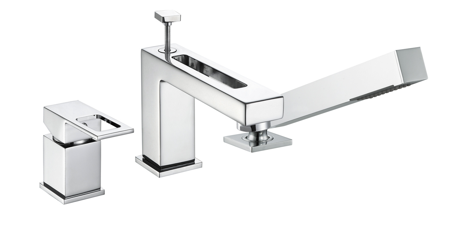 3PCS tub faucet with hand held shower 1000-ES