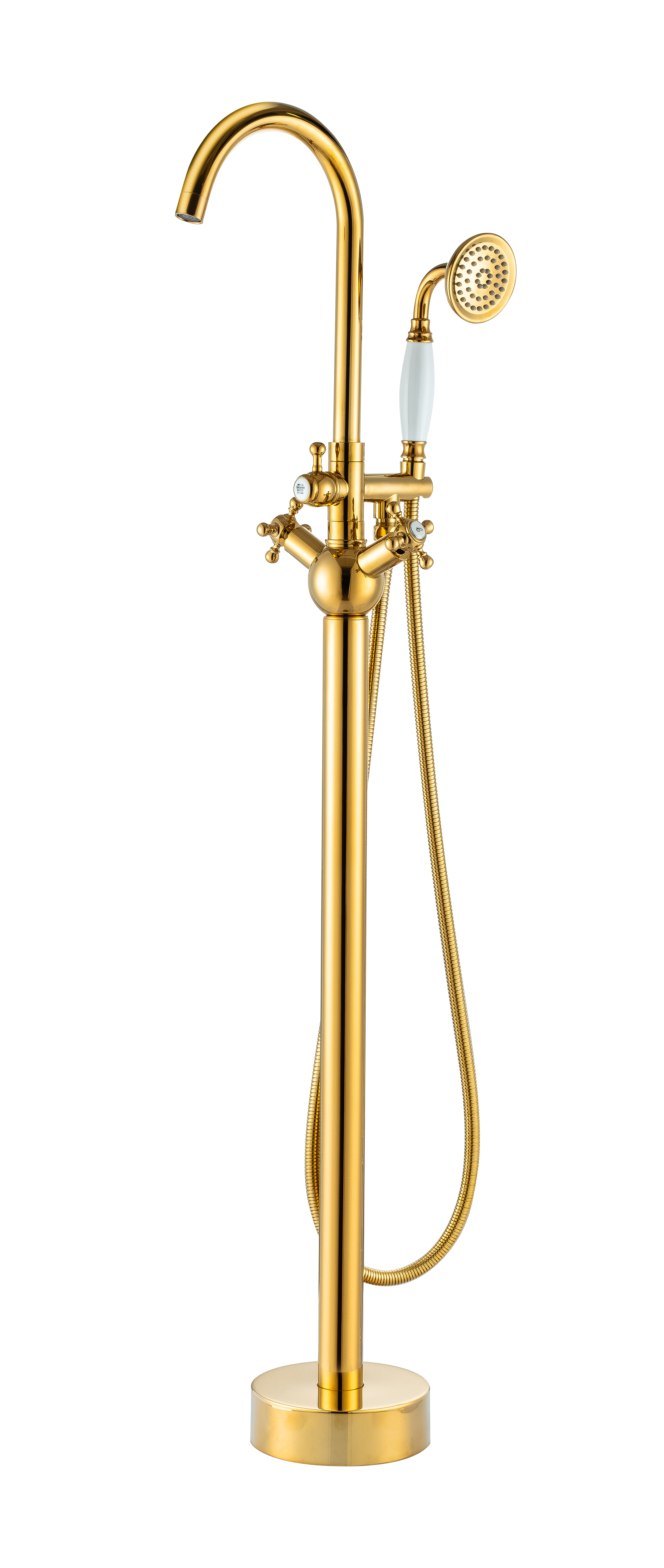 Floor-Standing Bathtub Faucet With Handheld Shower Head BT04