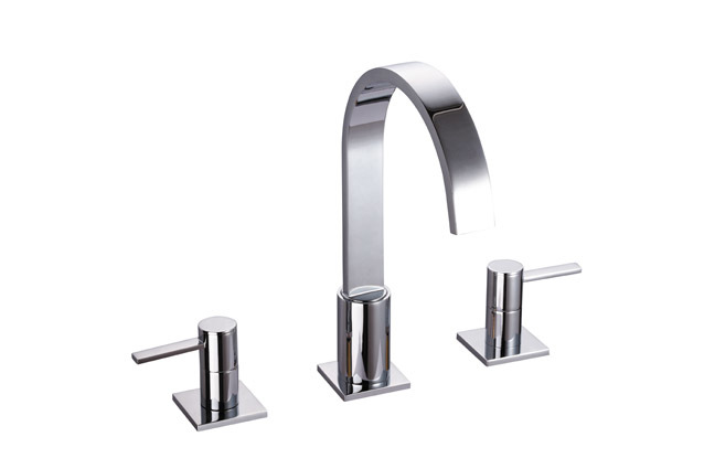 Solid Brass 8" Two Handle Lavatory Faucet BS067