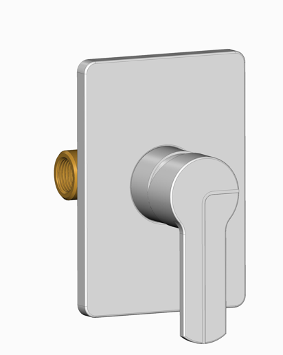Square Valve Trim Kit  / 3 Way Shower Diverter Trim JX198