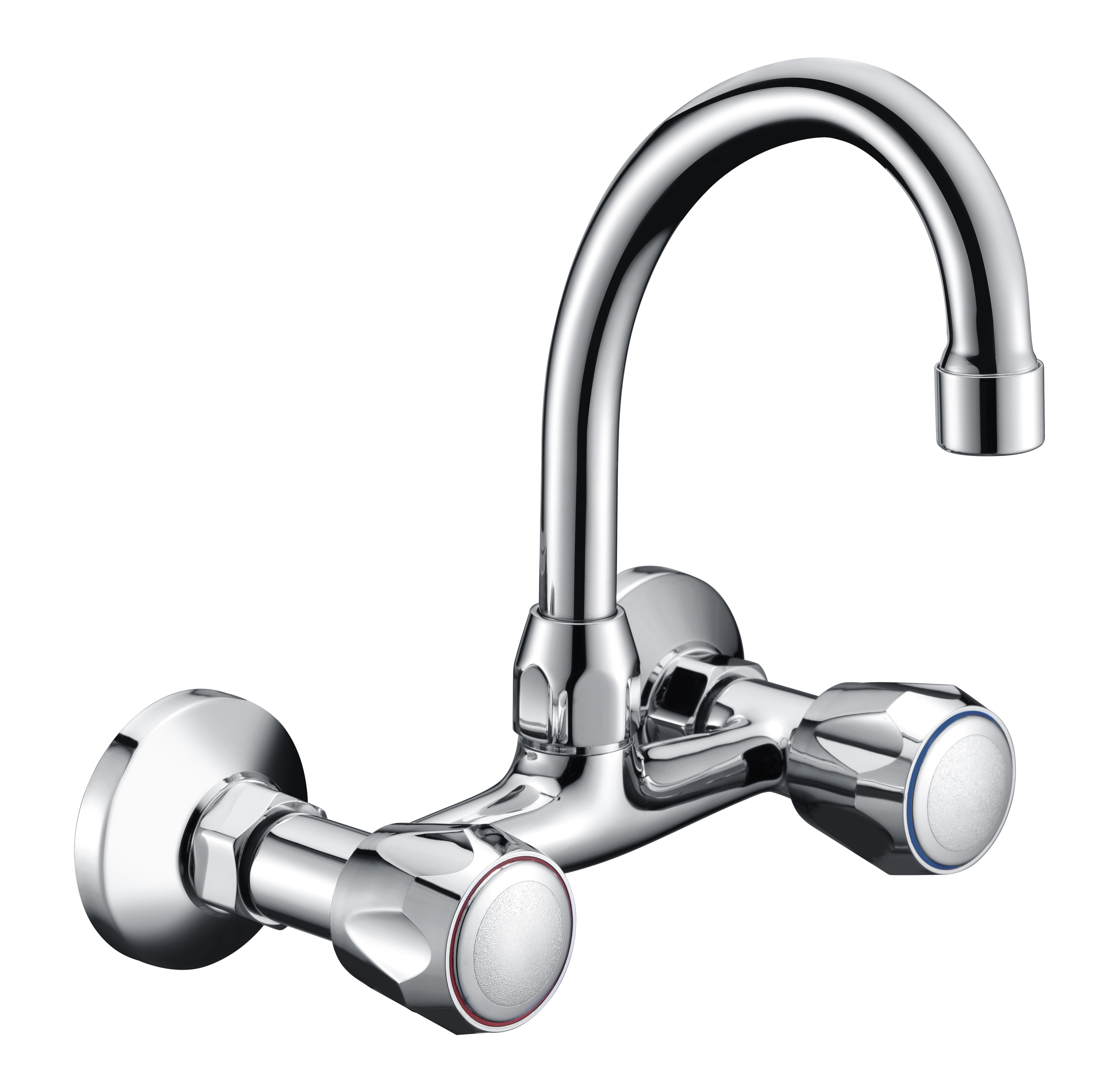 Two Handles Wall-mounted Kitchen Faucet ST124
