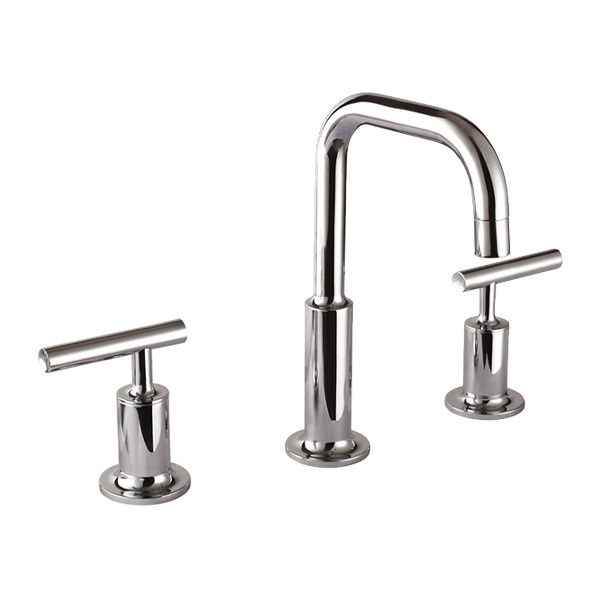 8” Widerspread Faucet With Double Handles For Hot/Clod