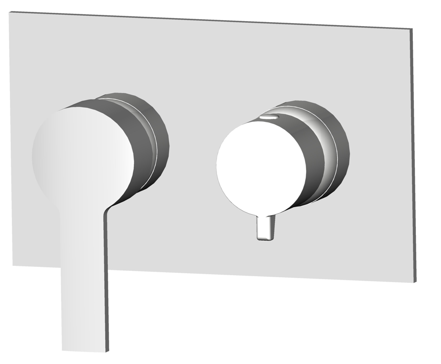 Square Valve Trim Kit / 4 Way Shower Diverter Trim  JX321