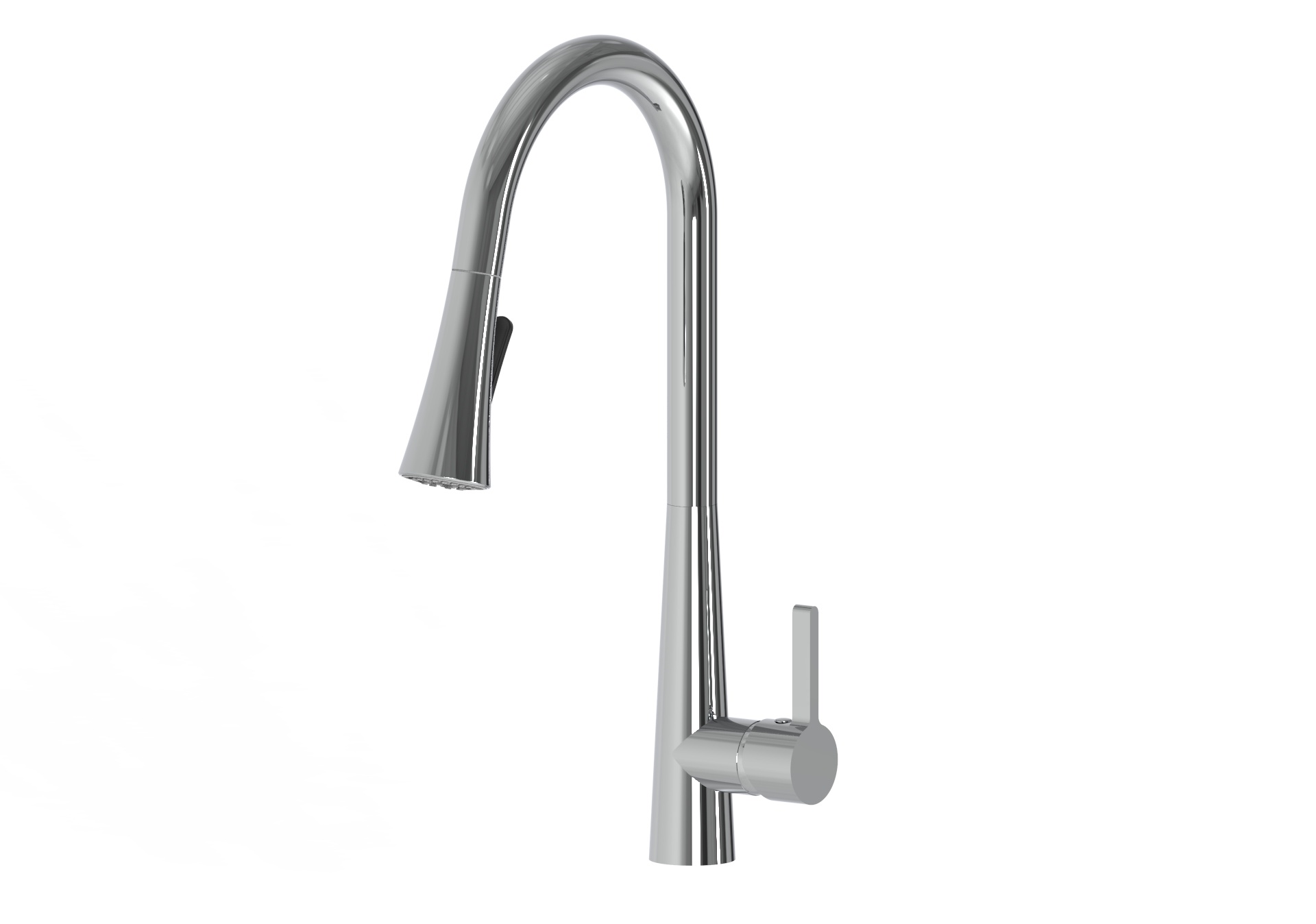Pull-Down Kitchen Faucet With Brass Sprayer ST176