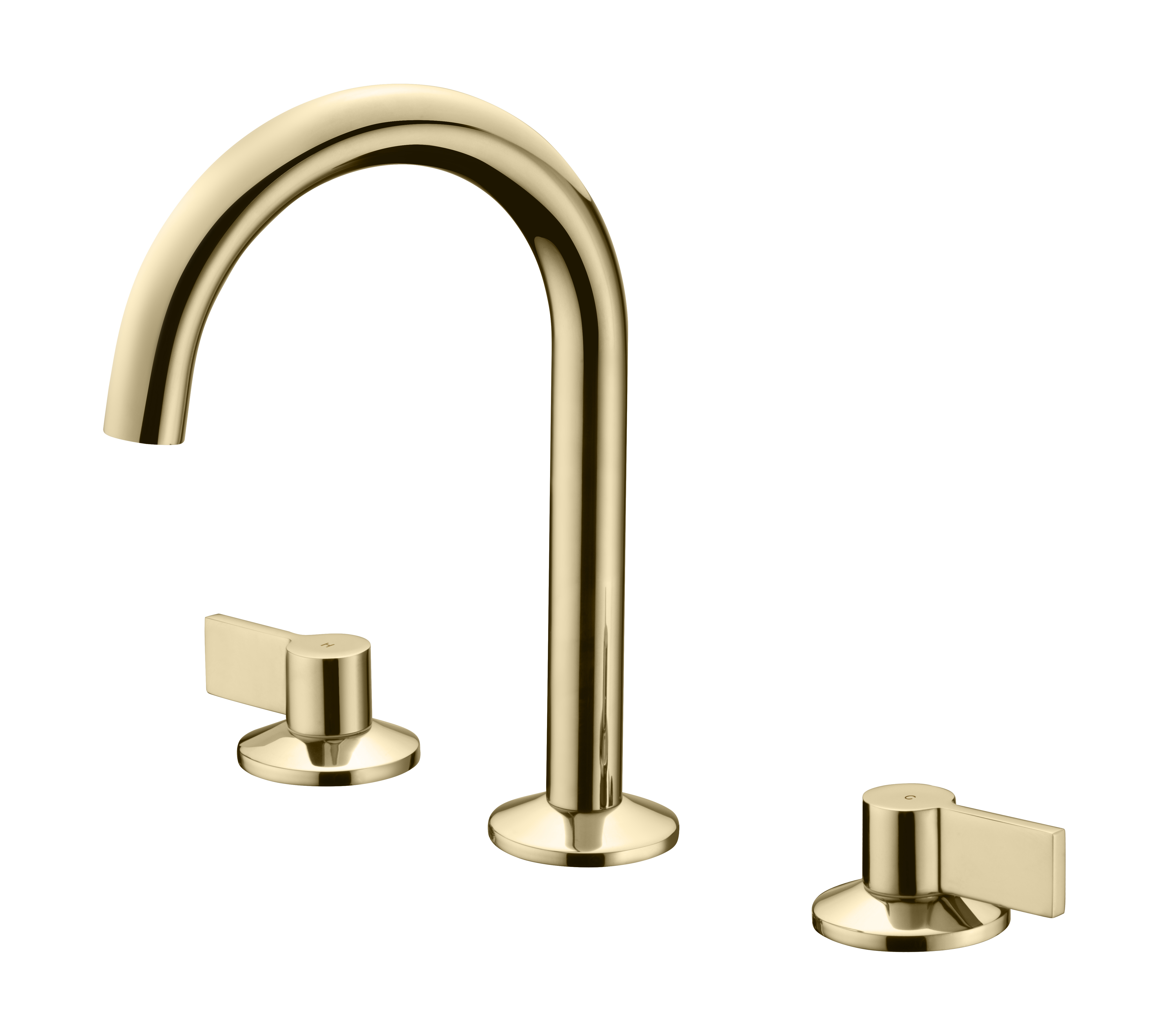 Bathroom 8-Inch Three-Hole High-Arc Faucet BS213