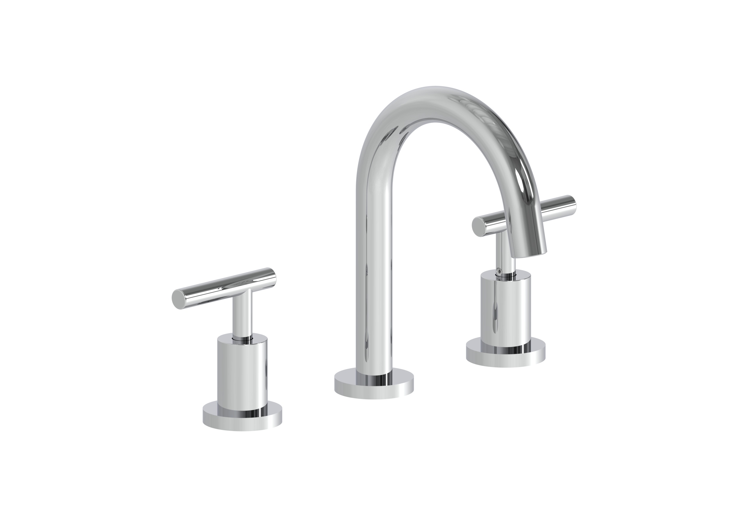 Bathroom 8-Inch Three-Hole High-Arc Faucet BS210