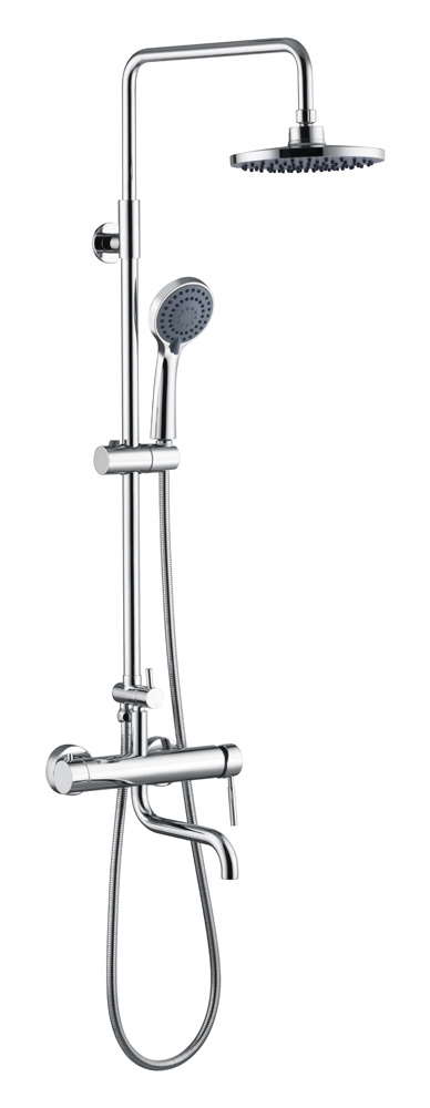 Round Rain Shower System Faucet Set BT063-CH
