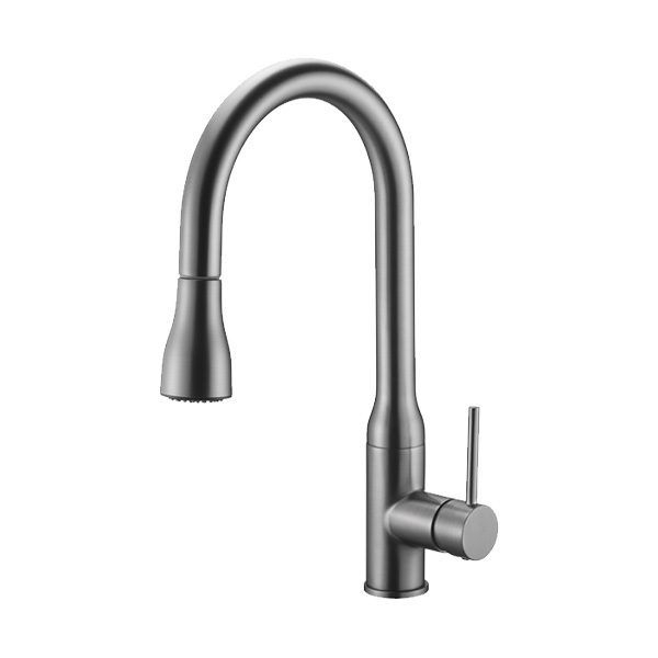 Single Handle Pull-Down Kitchen Faucet With Spray