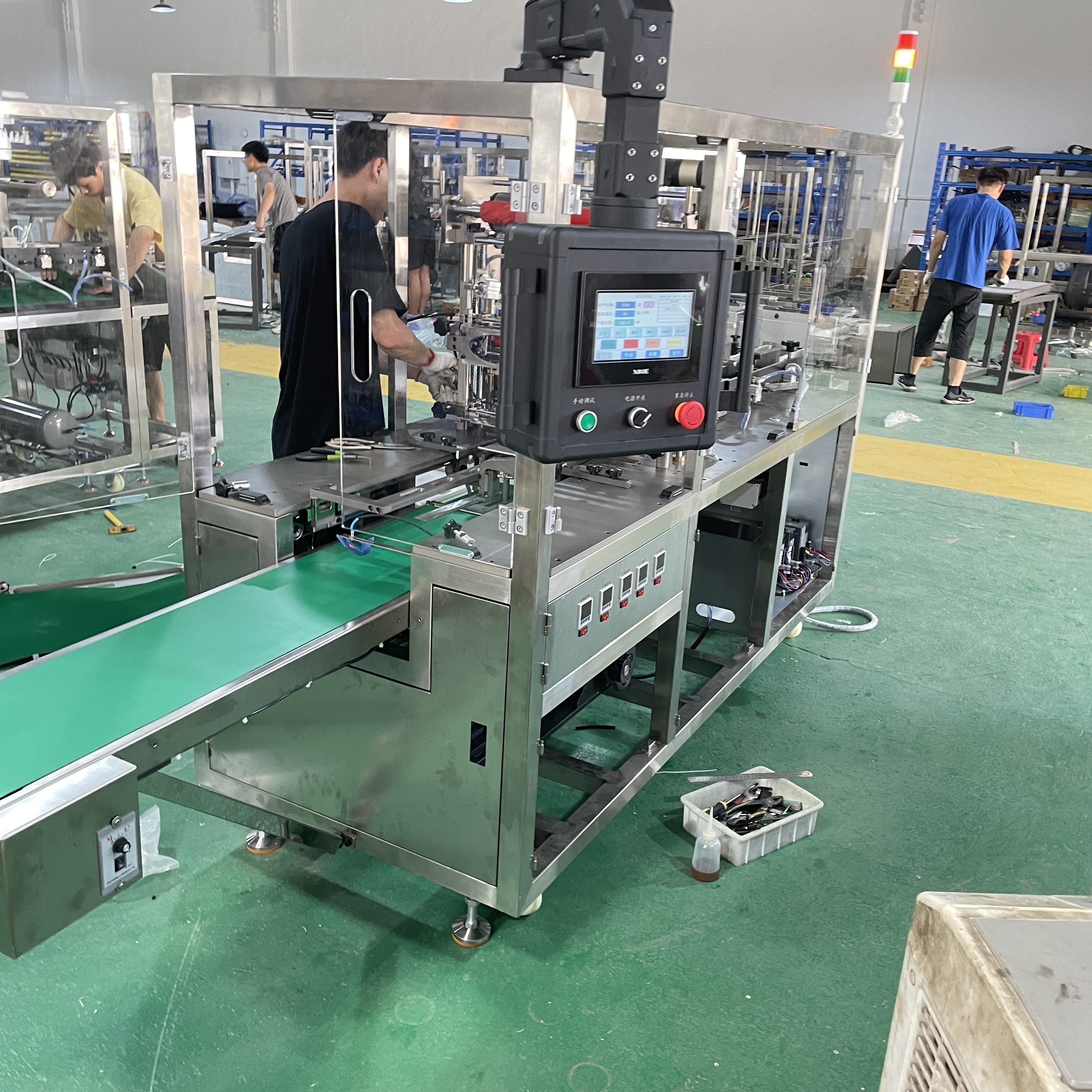 High-Speed Fully Automatic Transparent Film Facial Mask Packaging Machine