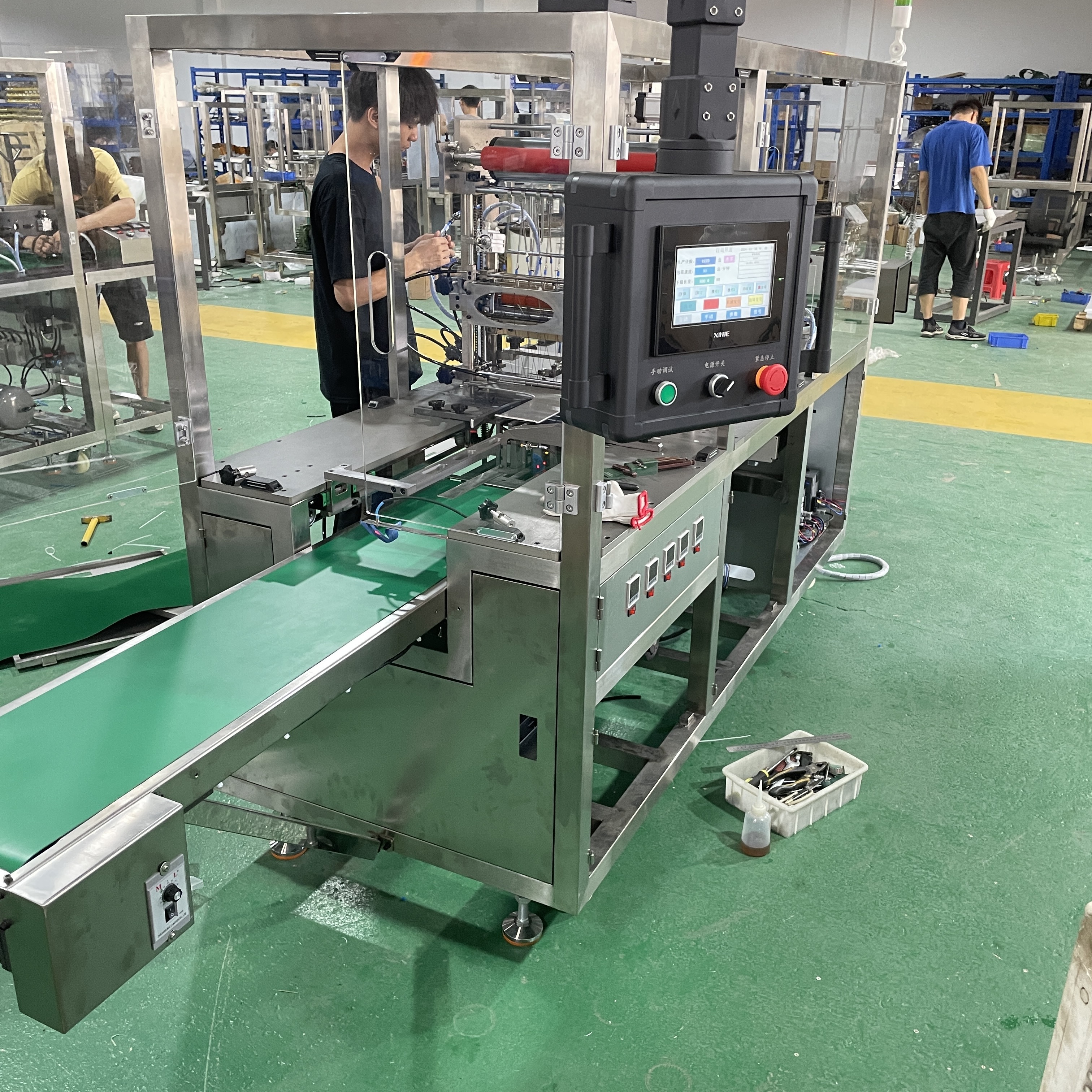 High-Speed Fully Automatic Transparent Film Facial Mask Packaging Machine