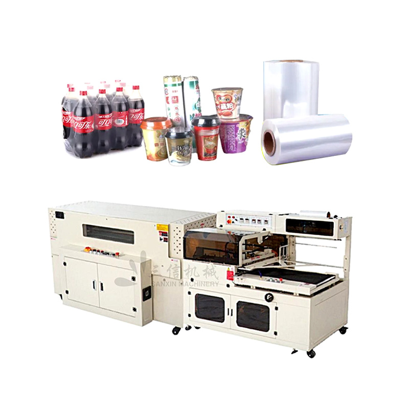 Hot Selling Fully Automatic L-Type Heat and Shrinkable Row of Beverage Packaging Machine