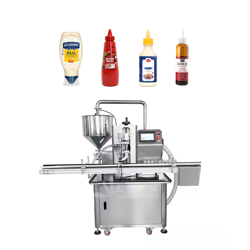 Hot Selling Fully Automatic High-Performance Tomato Sauce Multi-head following Liquid Filling Machine