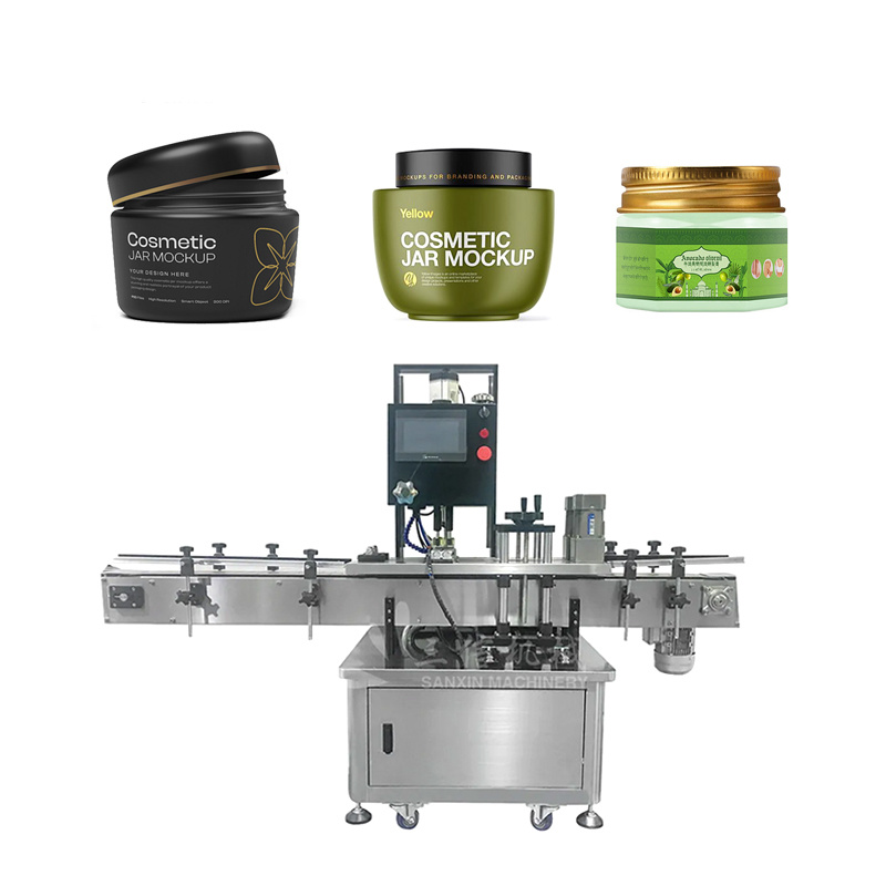 New Product  Fully Automatic High-Quality Cosmetics Cap Screwing  Machine
