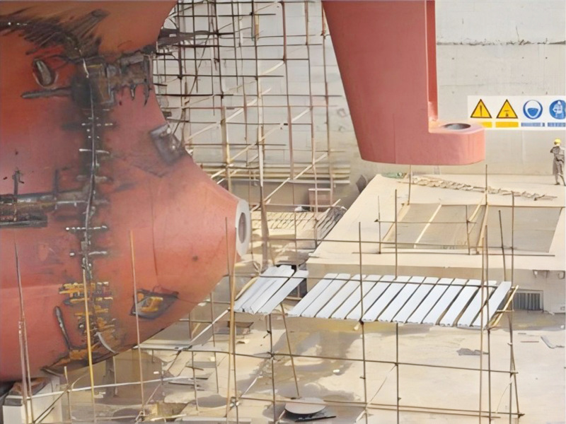 Construction Drawing of 240 × 65 Steel Springboard for Zhenjiang Shipyard