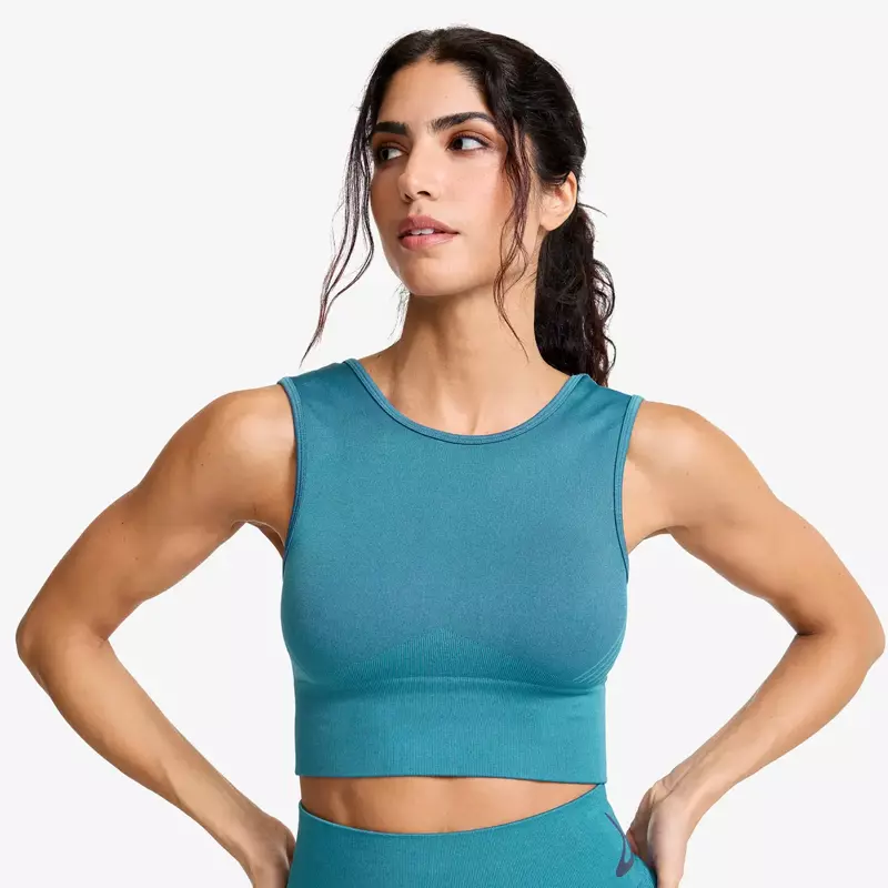Seamless Crop Women's Yoga Tops