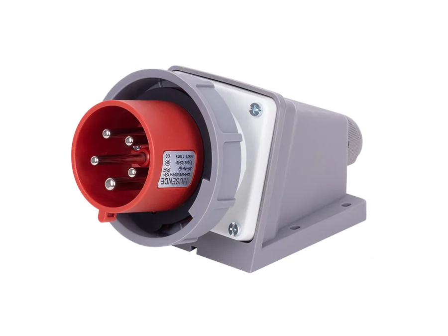 Diagonal plug 32A 5 pole IP44