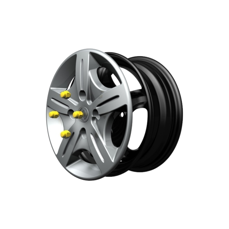 Shaped steel wheels