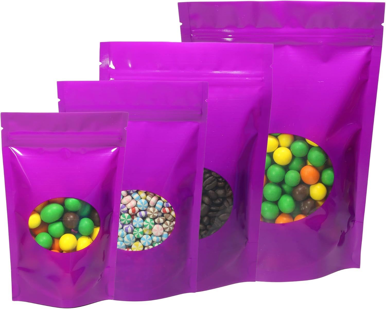 Ziplock Stand up Pouch With Window Supporting Zip Sealing