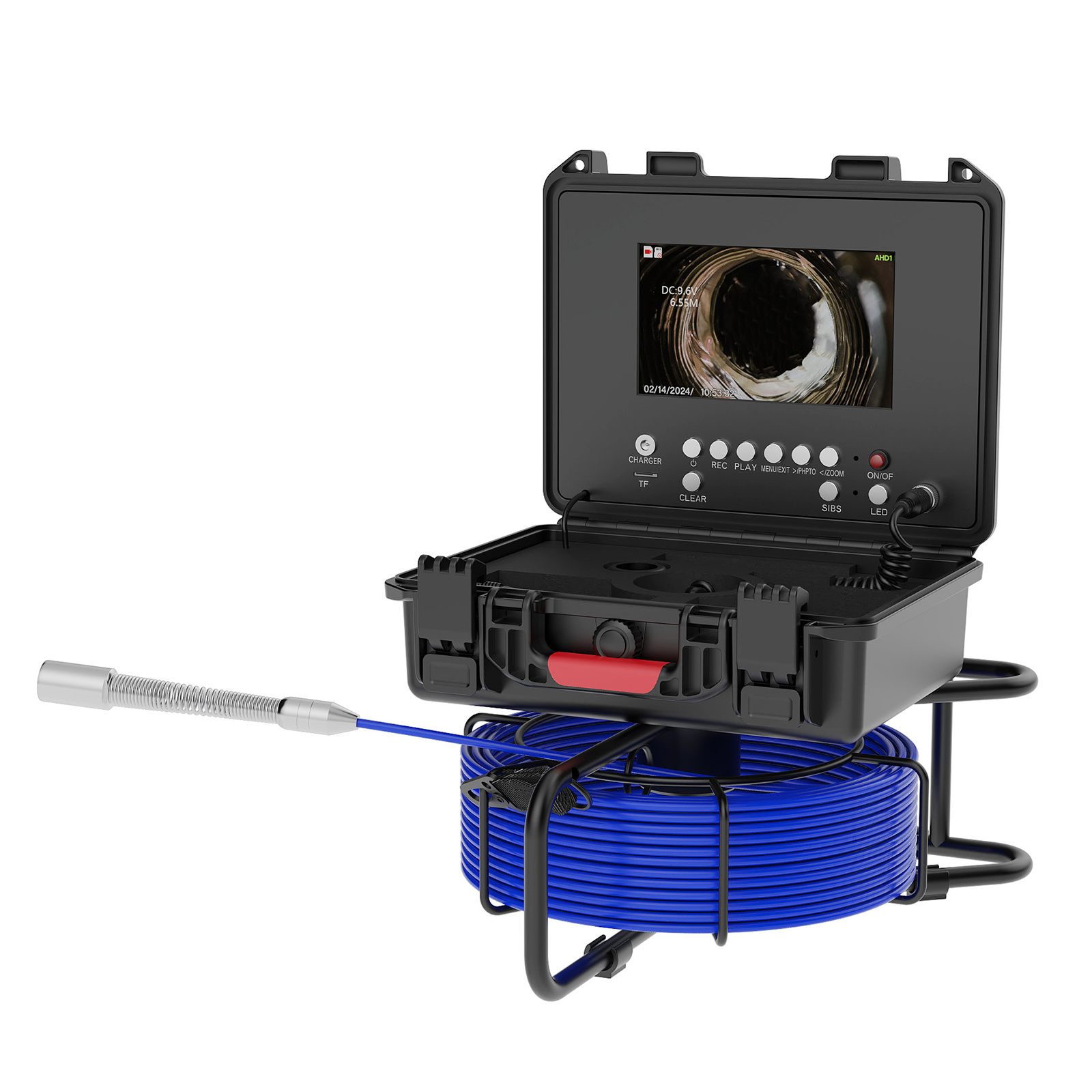 Sewer Pipe Inspection Camera 7" IPS Self-Leveling 512HZ Locator