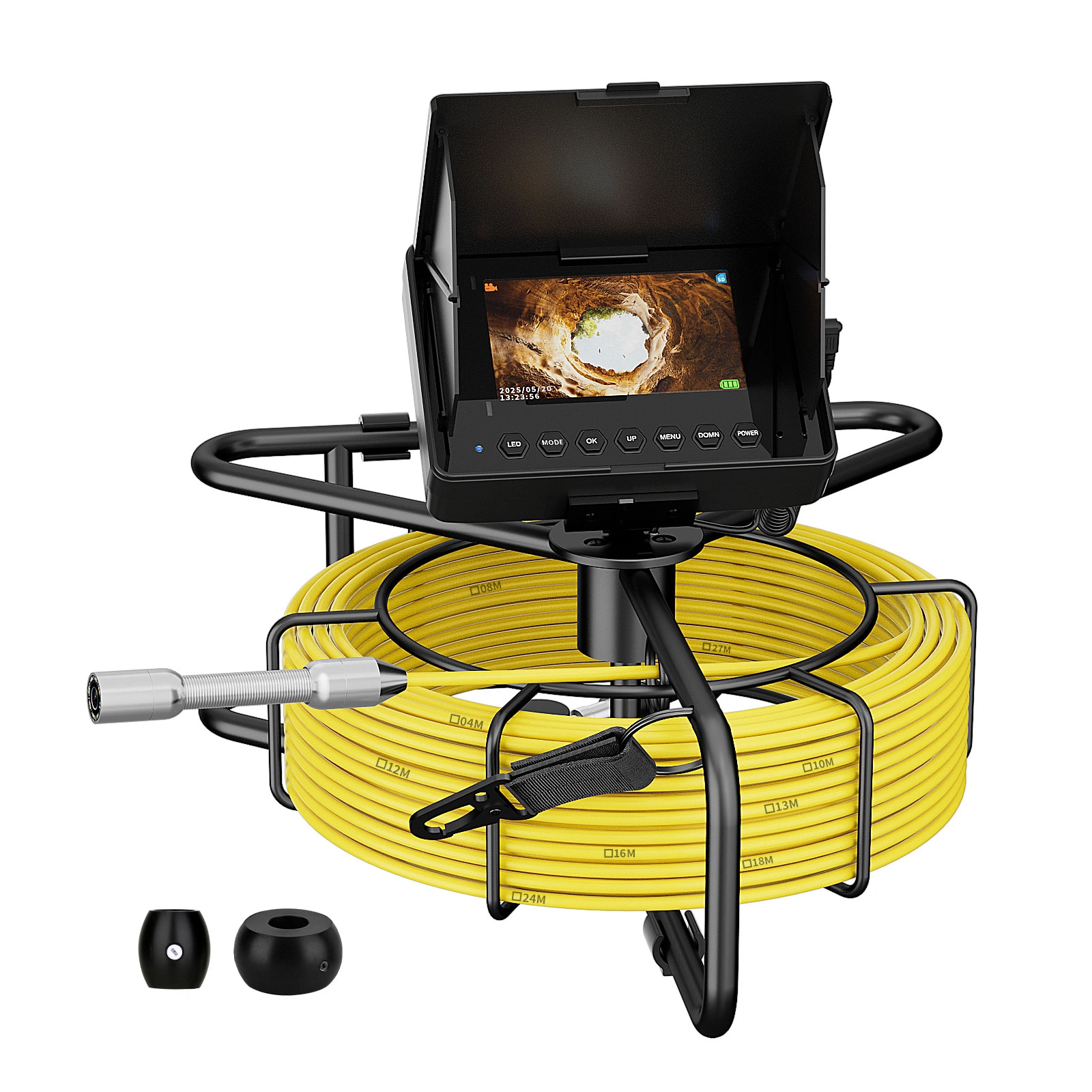 4.3-Inch HD Sewer Pipeline Inspection Camera, 10M Cable with Meter Markings