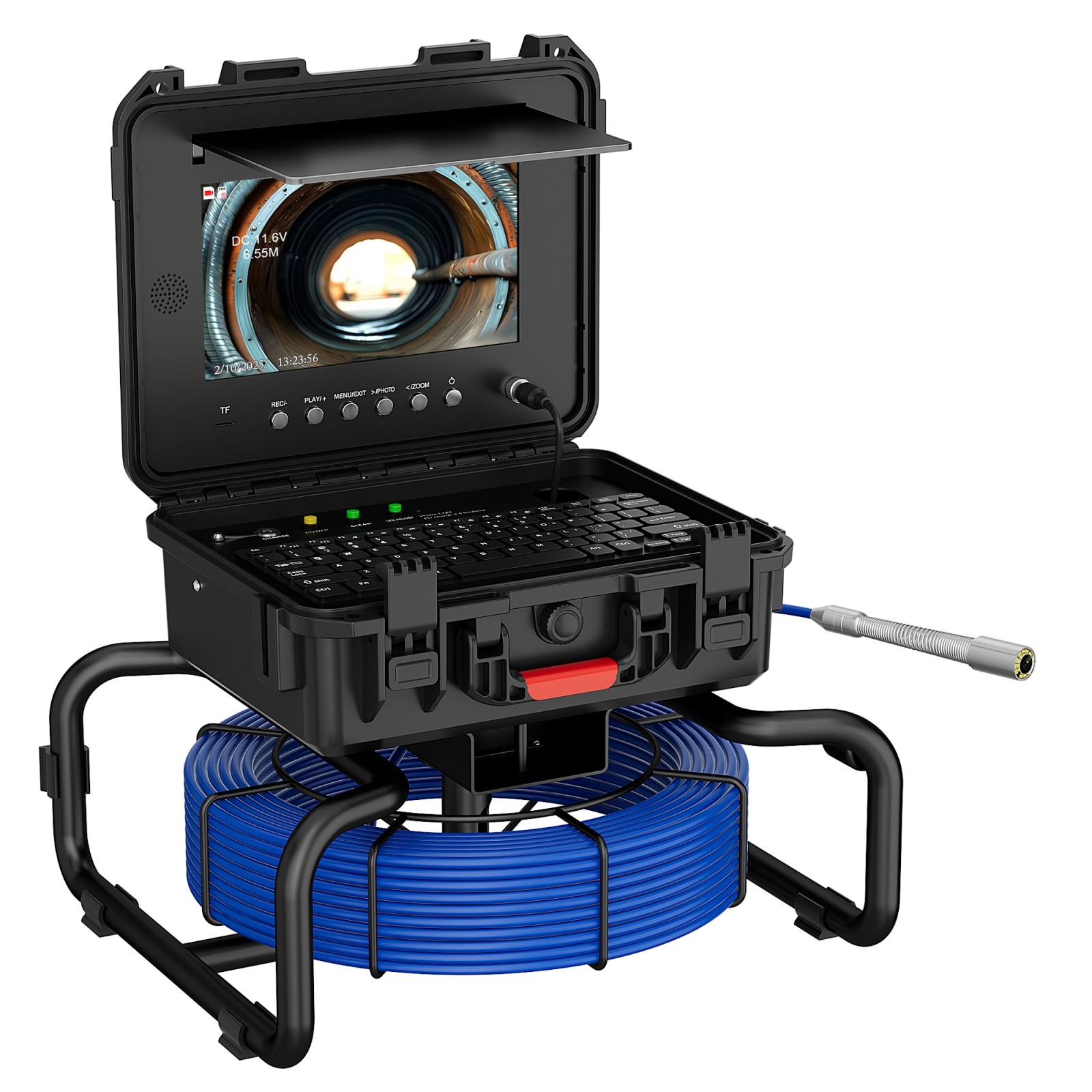 10inch IPS Sewer Pipe Inspection Camera 512hz Locator AHD 1080P