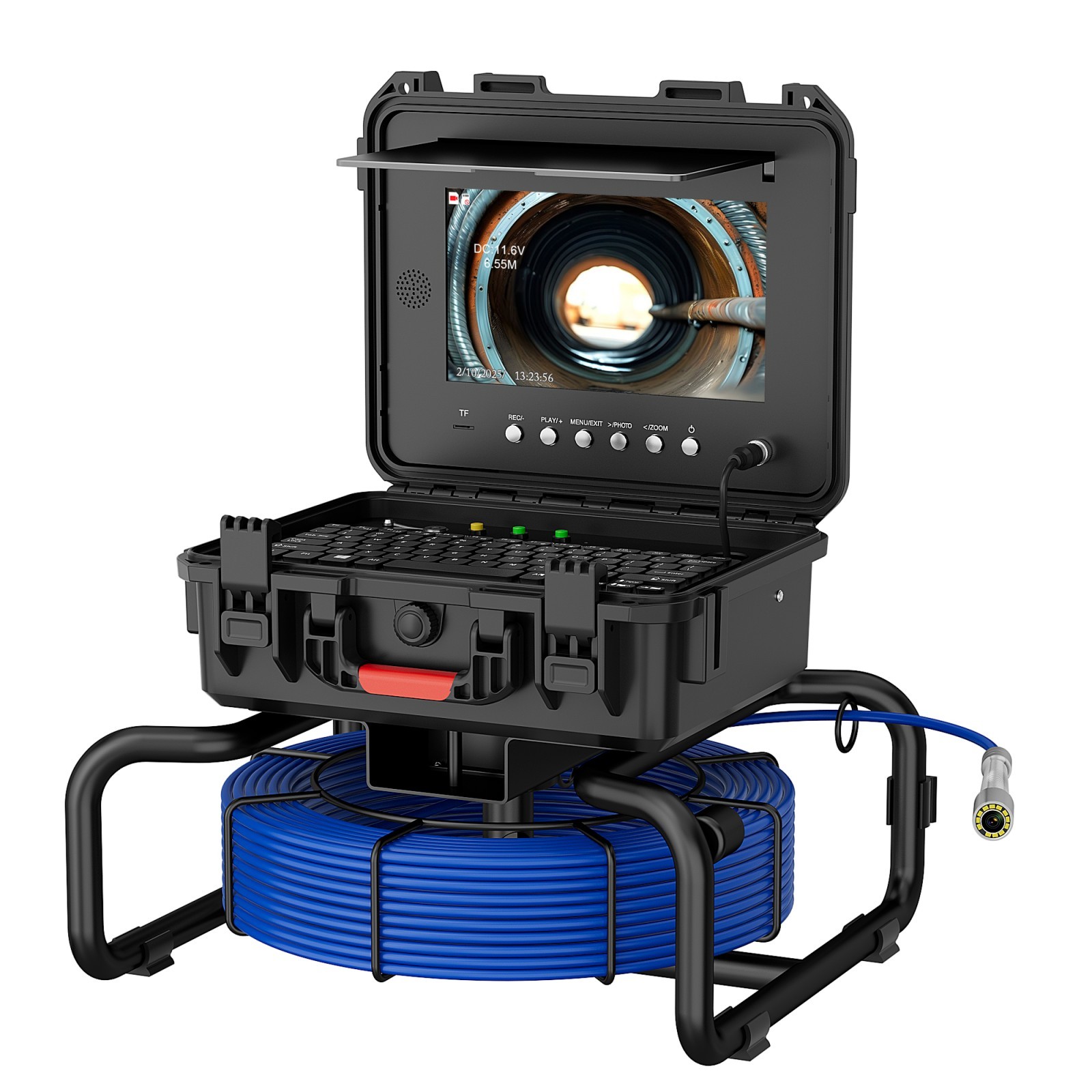 10inch IPS Sewer Pipe Inspection Camera 512hz Locator AHD 1080P