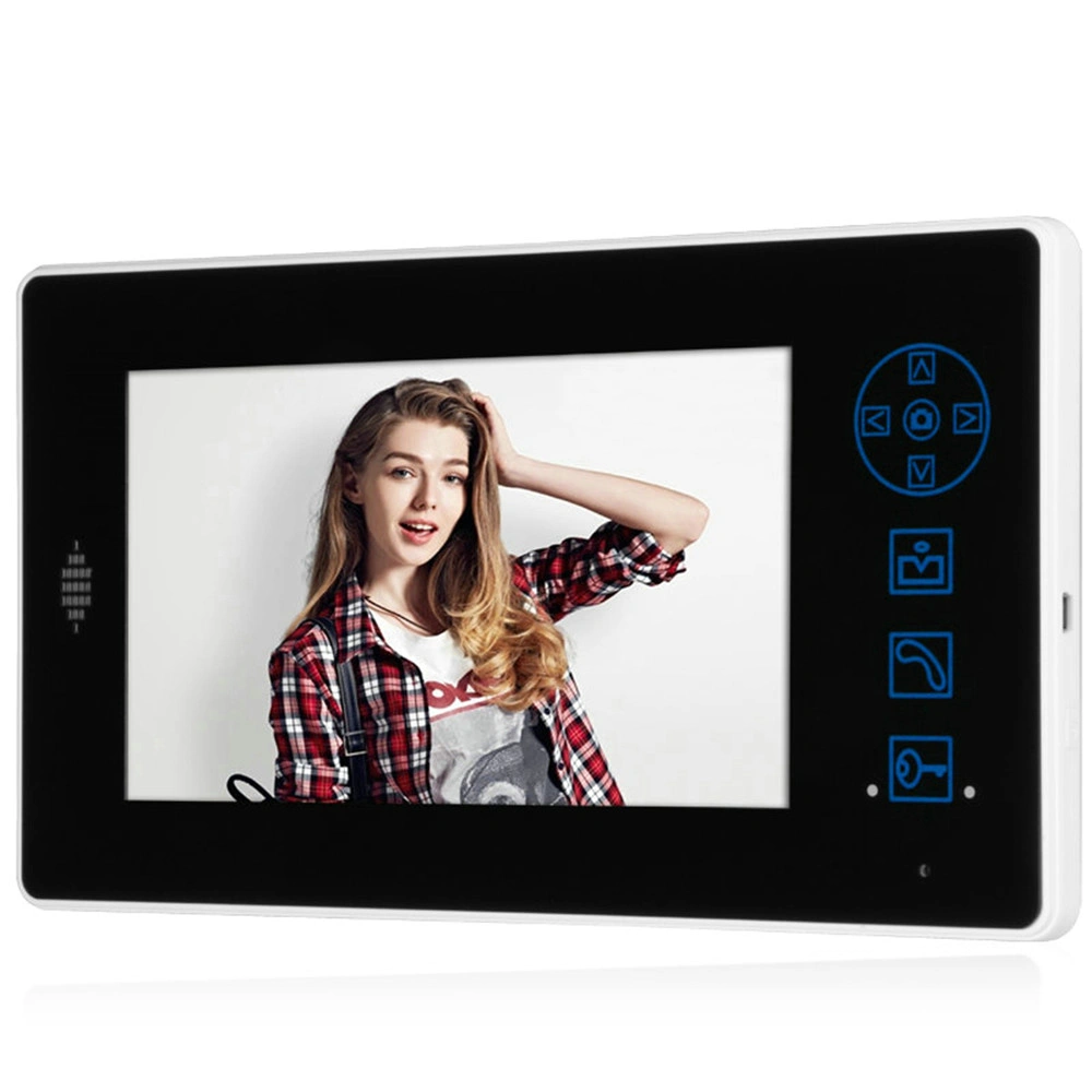 Video Door Bell, 2.4GHz Wireless 7''Touch Key Screen Video Door Phone