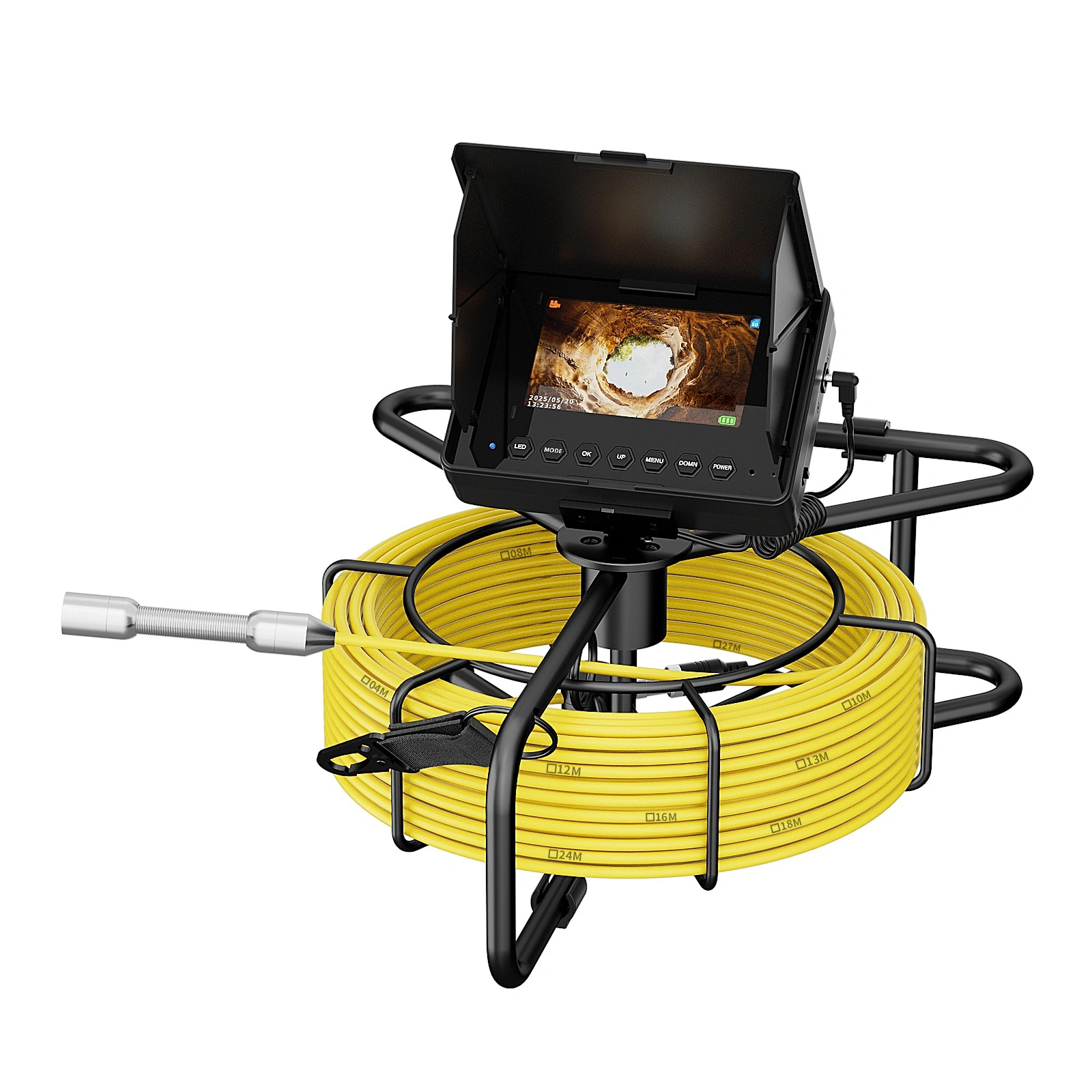 4.3-Inch HD Sewer Pipeline Inspection Camera, 10M Cable with Meter Markings
