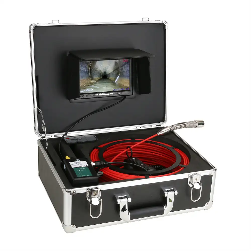 Pipe locator 9 "AHD recording diameter 22mm stainless steel probe, HD 1080P, lens Angle 145 degrees