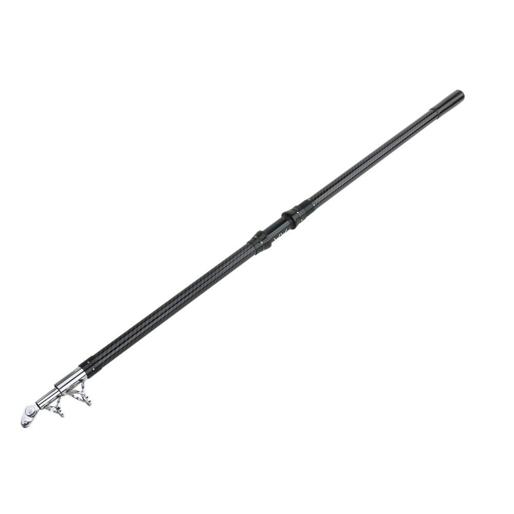 Carbon aluminum alloy fishing rod with line guide rings, professional visual anchor rod