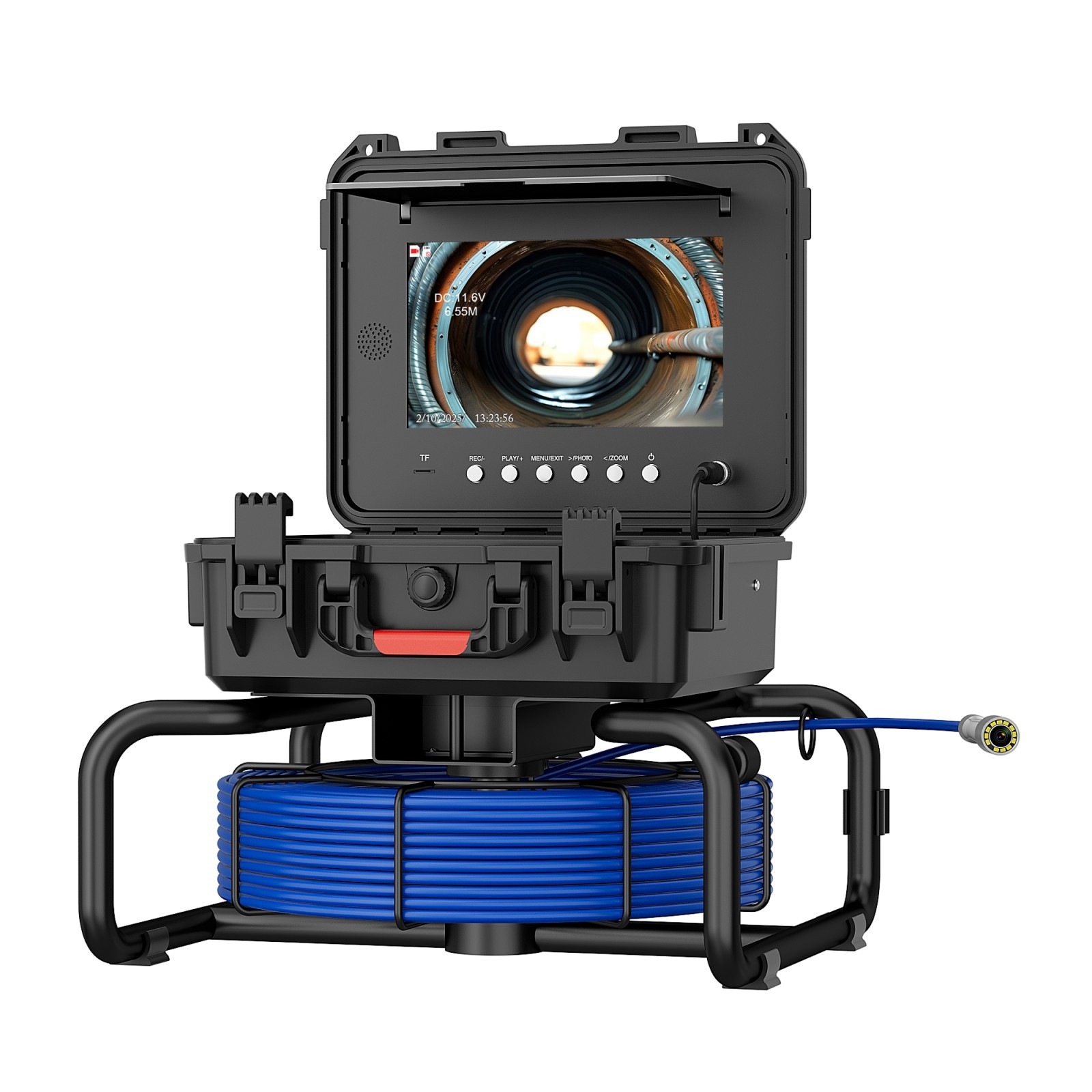 10inch IPS Sewer Pipe Inspection Camera With Keyboard Meter Counter
