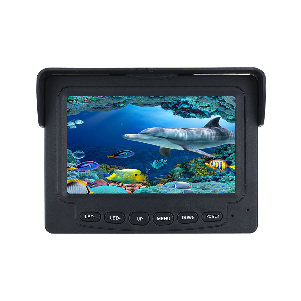 4.3inch Visual Fish Finder, equipped with a metal sea wheel and a 3.6m fishing rod