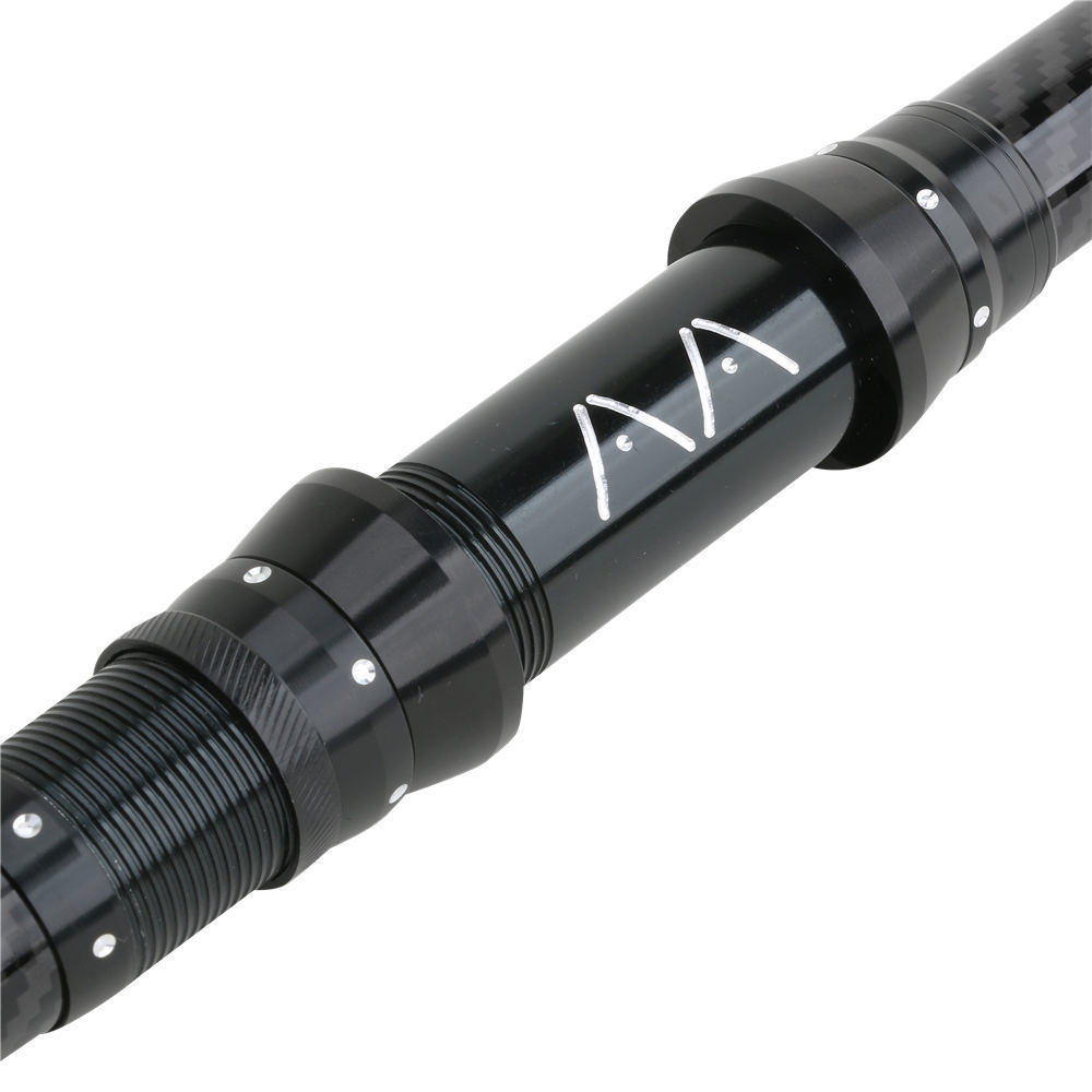 Carbon aluminum alloy fishing rod with line guide rings, professional visual anchor rod