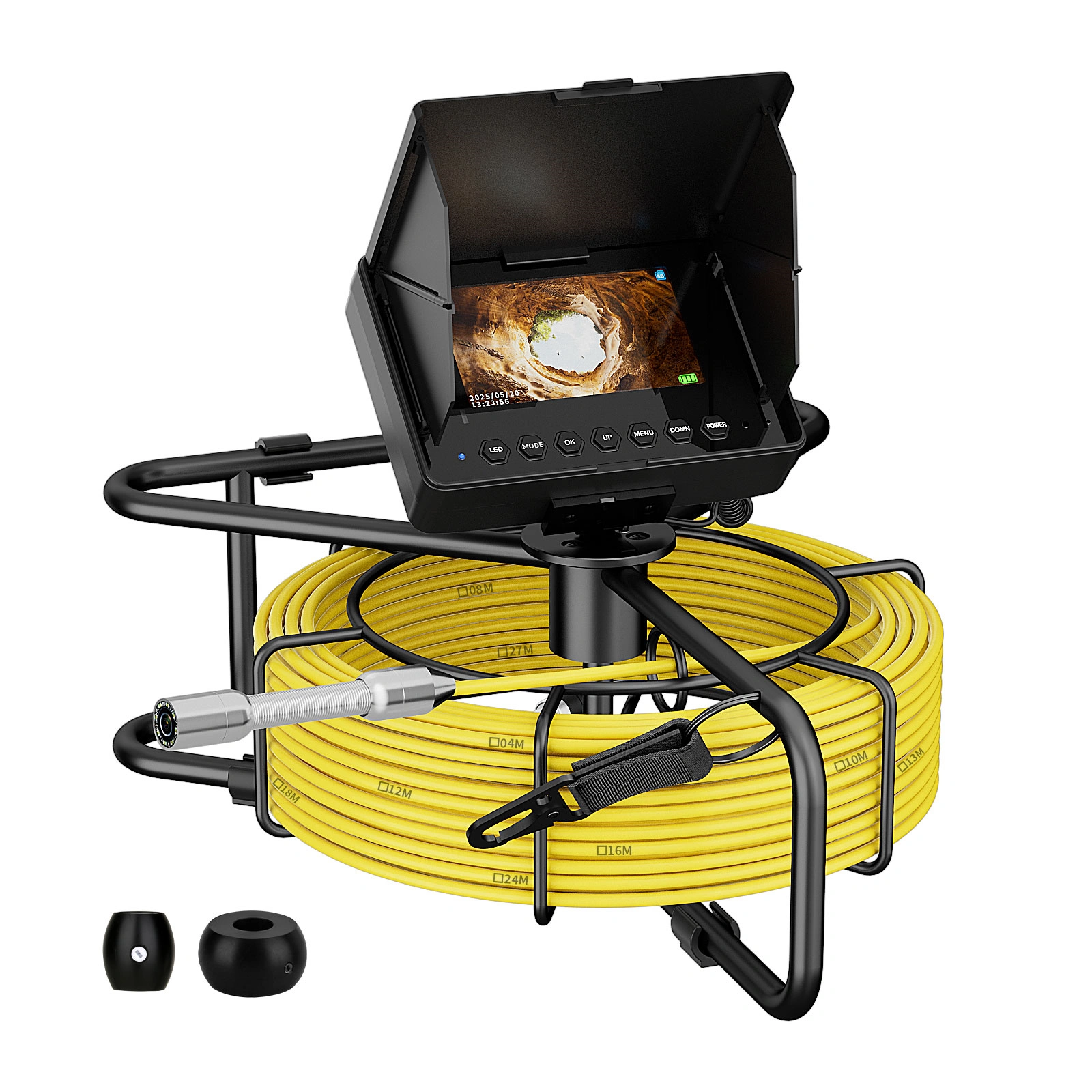 4.3-Inch HD Sewer Pipeline Inspection Camera, 10M Cable with Meter Markings