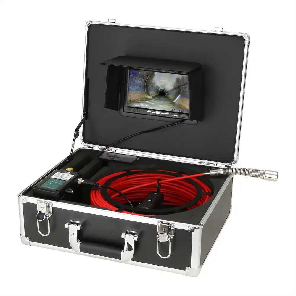 Pipe locator 9 "AHD recording diameter 22mm stainless steel probe, HD 1080P, lens Angle 145 degrees