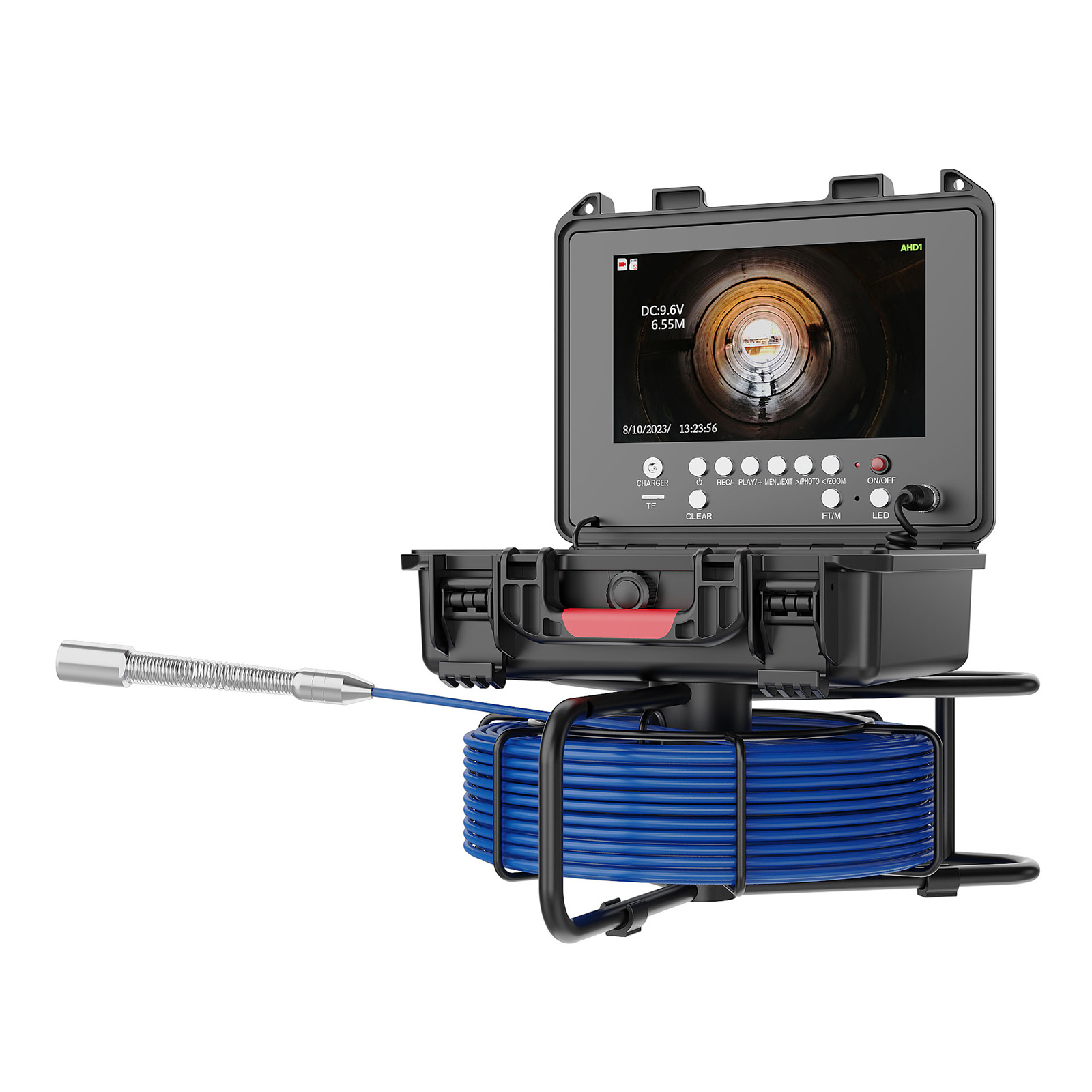 Sewer Pipe Inspection Camera 9" IPS 1080P Screen