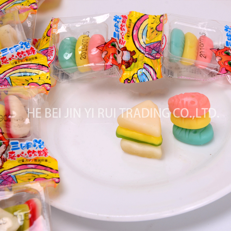 Pizza-shaped gummy candies