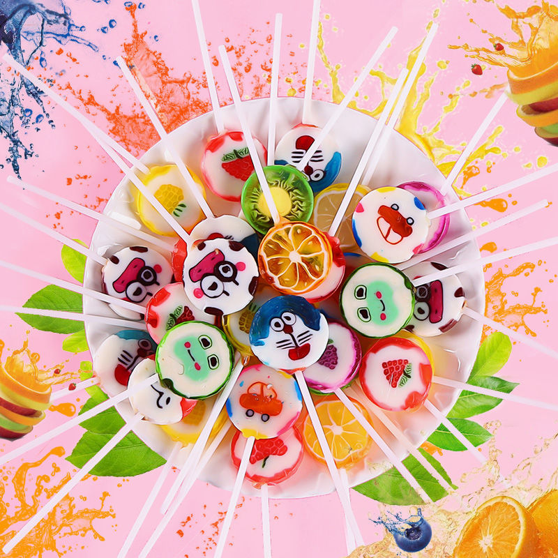 Fruit slice lollipop
