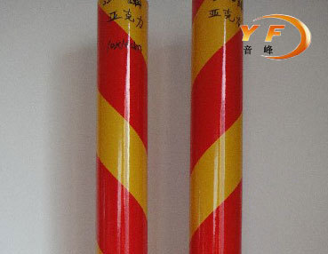 YF2100 -雙色膜-黃紅10cm間距-斜條紋