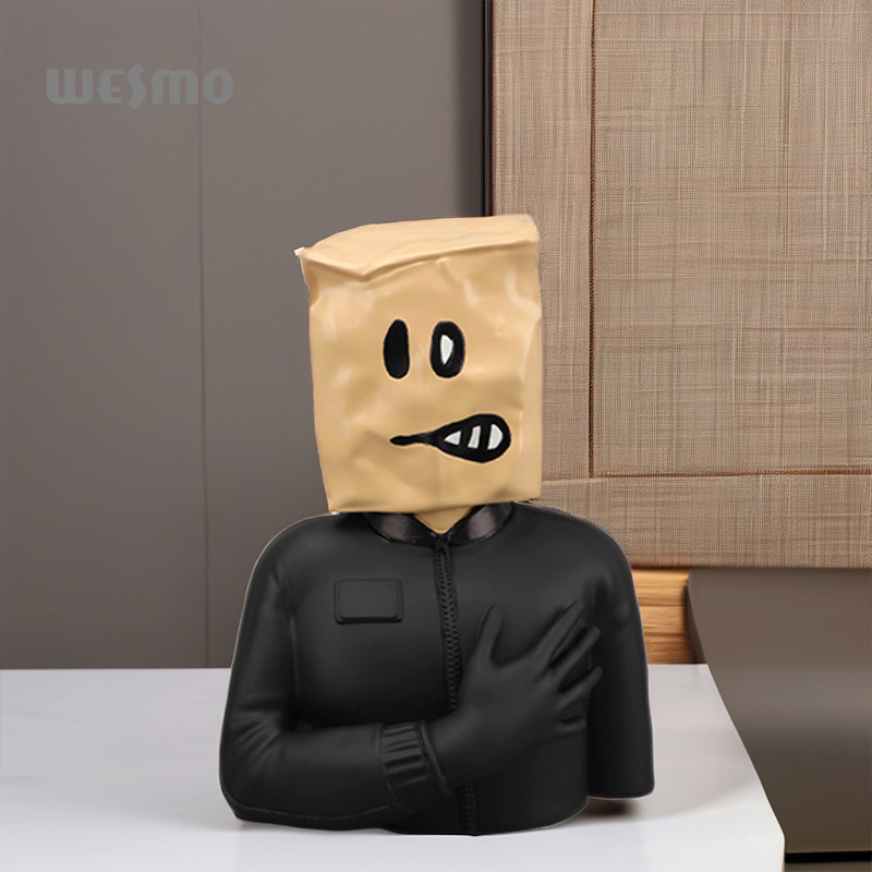 Art Abstract Masked Figure Head Ornament Light Luxury Figure Head Resin Ornament Home Decoration Crafts