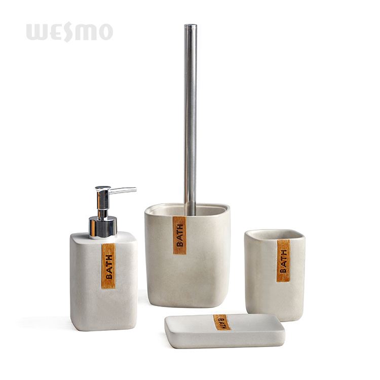 Custom bathroom set cement bathroom accessory set