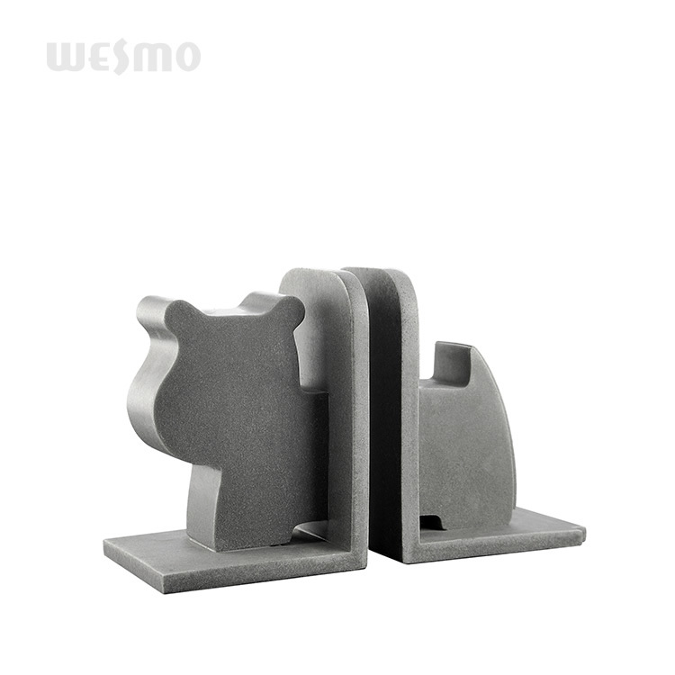 Abstract polyresin home decoration sculpture dog bookends set tabletop statue