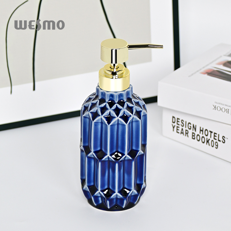 Elegant Vintage Elegance Liquid Bottle Dispenser Ceramic Bathroom Accessories Set Foam Hand Soap Dispenser