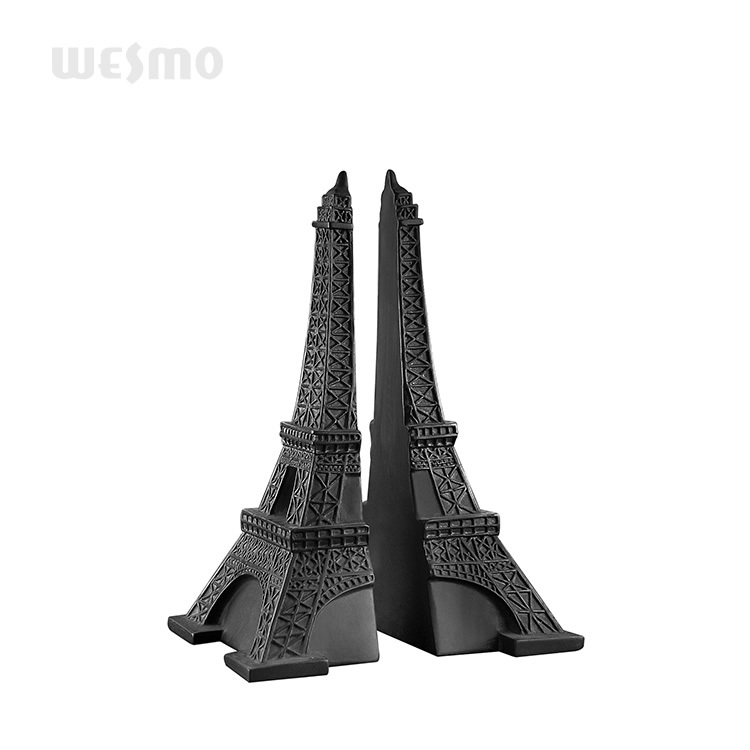 On Sale Personalized Resin Ornaments Eiffel Tower Bookends Set Tabletop Statue Figurine