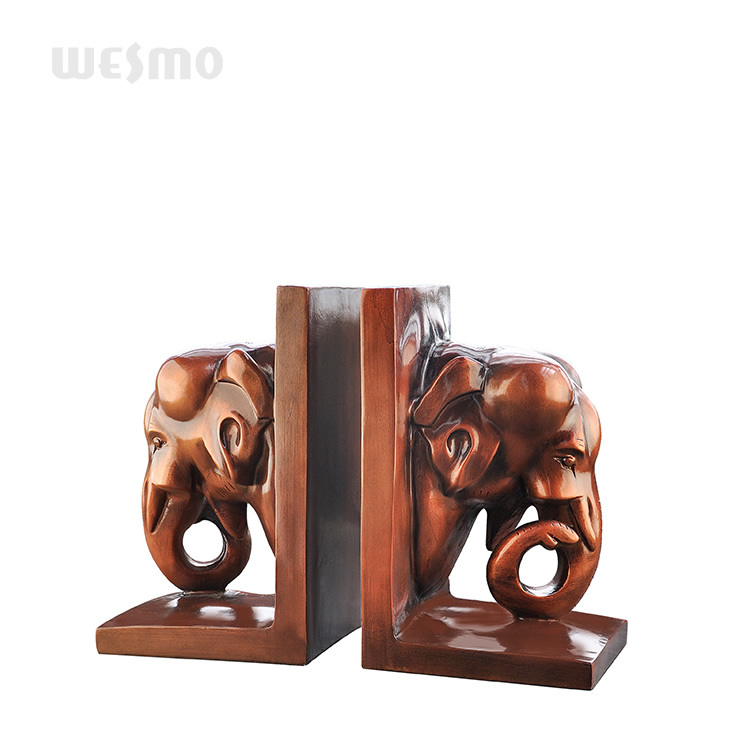 Resin Elephant book ends tabletop decor