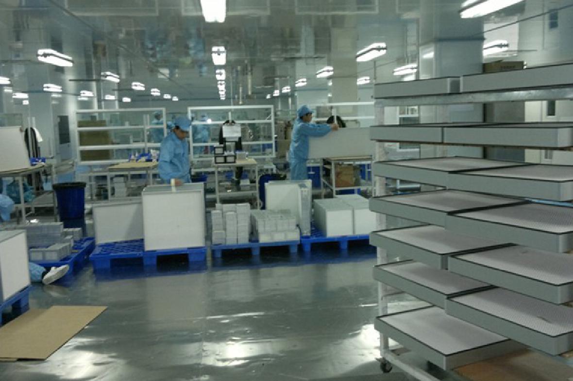 High efficiency filter production area1