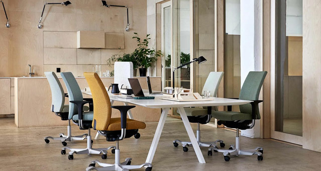 desks and chairs